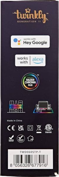 Smart LED Гирлянда Twinkly Dots Lights RGB 60 Gen II, IP20, прозрачный кабель TWD060STP-T фото