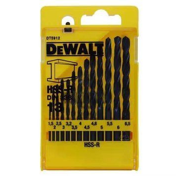 Набір свердел Dewalt DT5912 13шт, d=1,5-6,5мм. DT5912 фото