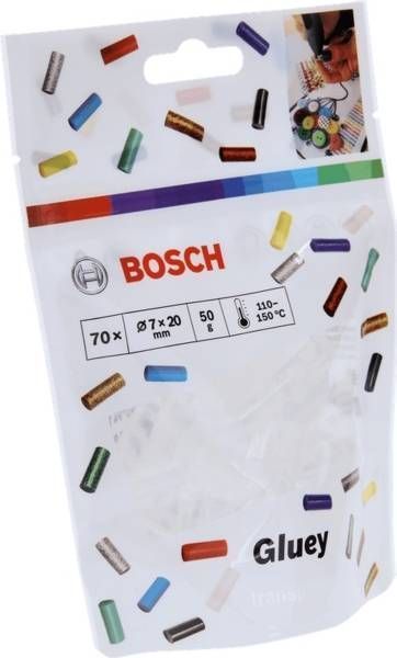 Клейові стрижні Bosch Gluey 7х20мм, 70шт (2.608.002.004) 2.608.002.004 фото