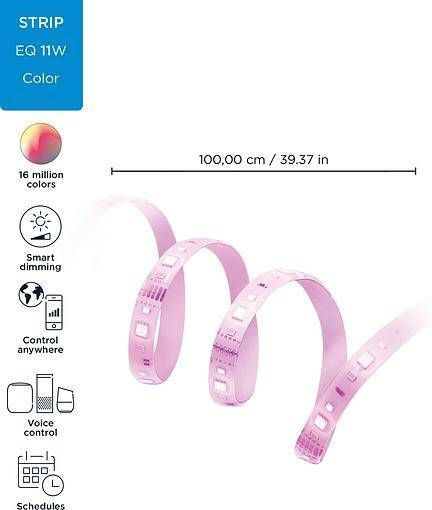 WiZ Удлинитель до ленты 929002524801 LEDStrip (800Lm) 2700-6500k RGB 1 метр Wi-Fi 929002532101 фото