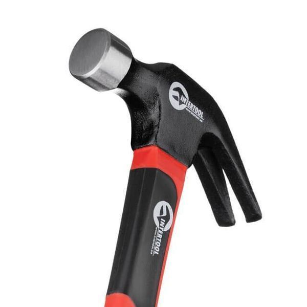 Молоток столярний 450 г.ручка з фібергласу INTERTOOL HT-0223 HT-0223 фото