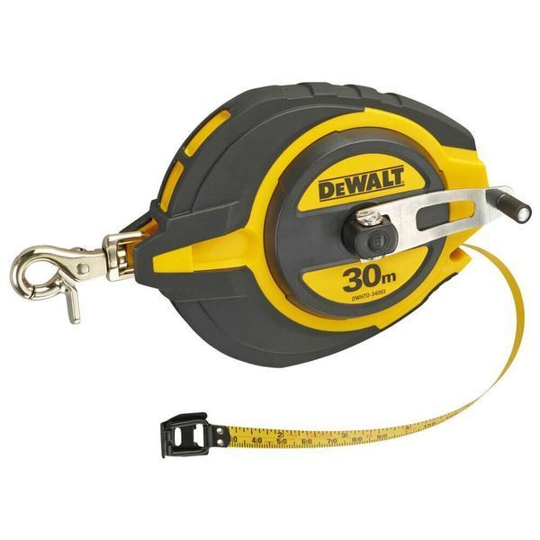 Рулетка вимірювальна Steel, 30 м х 10 мм DeWALT DWHT0-34093 DWHT0-34093 фото