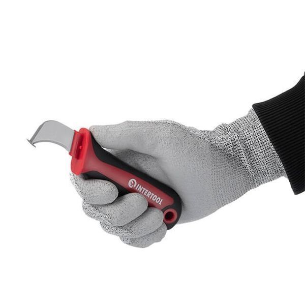 Ніж для зняття ізоляції з п'ятою INTERTOOL HT-0562 HT-0562 фото