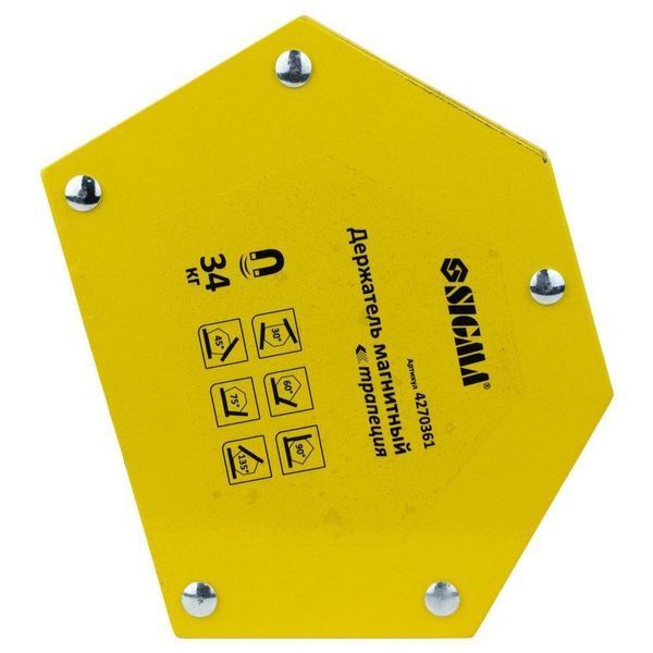 Магнит для сварки трапеция 34кг 105&times;65&times;65&times;45мм (30,45,60,75,90,135&deg;) SIGMA (4270361) SG-4270361 фото