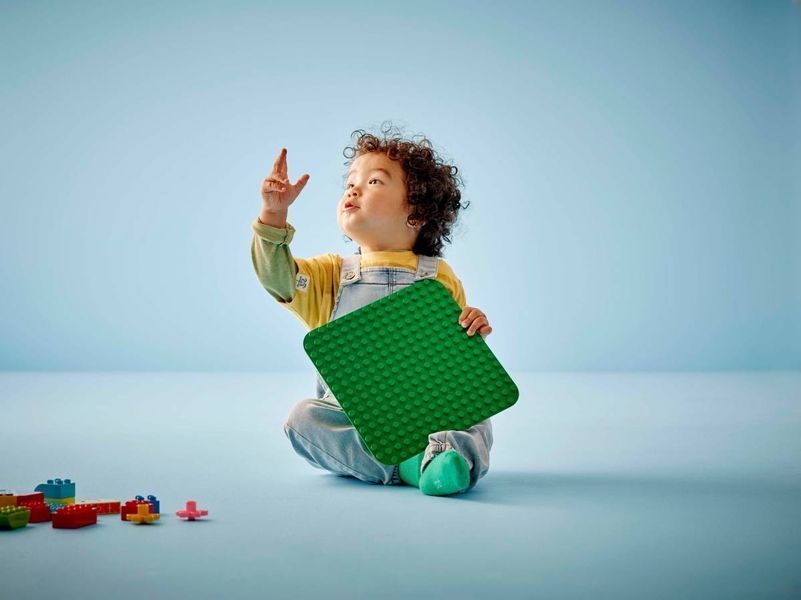 Конструктор LEGO DUPLO Зелена будівельна пластина 1 деталь (10460) 10460 фото