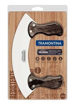 Нож TRAMONTINA POLYWOOD Мезалуна для зелени в инд.уп. (21147/190) 21147/190 фото