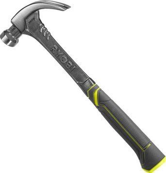 Молоток столярний Ryobi RHHSCC560, 560г, магнітний утримувач, цілісний корпус з кованої сталі, рукоятка скловолокно 5132006036 фото