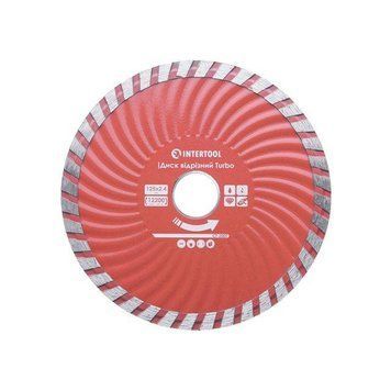 Диск отрезной по камню TURBO алмазный, 125мм, 22-24% INTERTOOL CT-2007 CT-2007 фото