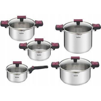 Набор посуды Tefal Cook&Clip, 10 предметов (G723SA74) G723SA74 фото