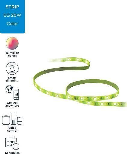 WiZ Розумна cвітлодіодна стрічка LEDStrip (1600Lm) 2700-6500K RGB 2 метри Wi-Fi 929002524801 фото