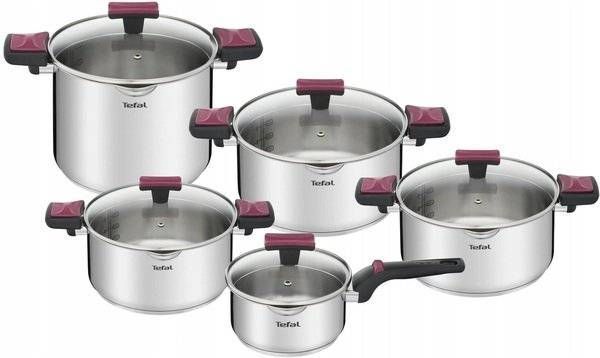 Набір посуду Tefal Cook&Clip, 10 предметів (G723SA74) G723SA74 фото