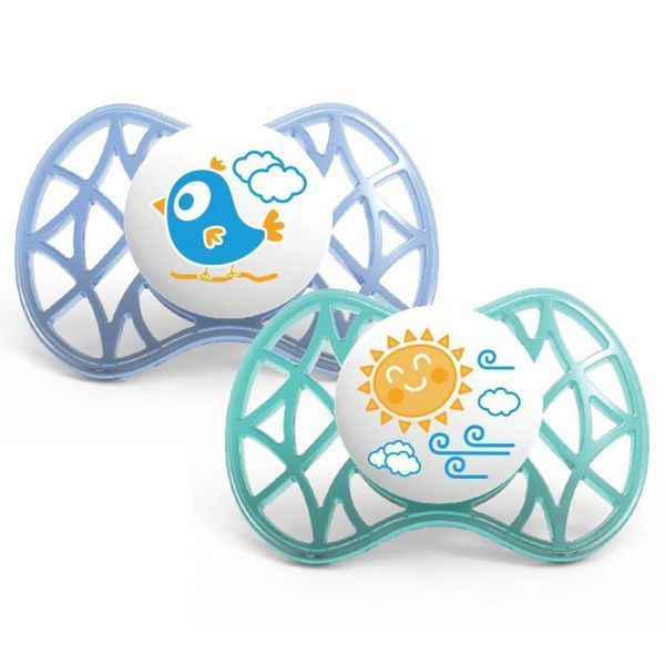 Пустышка симметричная Nuvita Air 6м+ 2шт. для мальчика (NV7081Blue) NV7081Blue фото