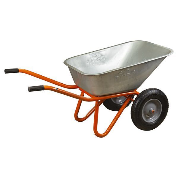 Тачка строительная двухколесная 100л 320кг колесо 15" (из 4-х ЧАСТЬ) FLORA (5056714) SG-5056714 фото