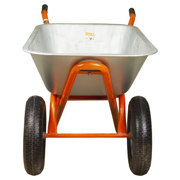 Тачка строительная двухколесная 100л 320кг колесо 15" (из 4-х ЧАСТЬ) FLORA (5056714) SG-5056714 фото