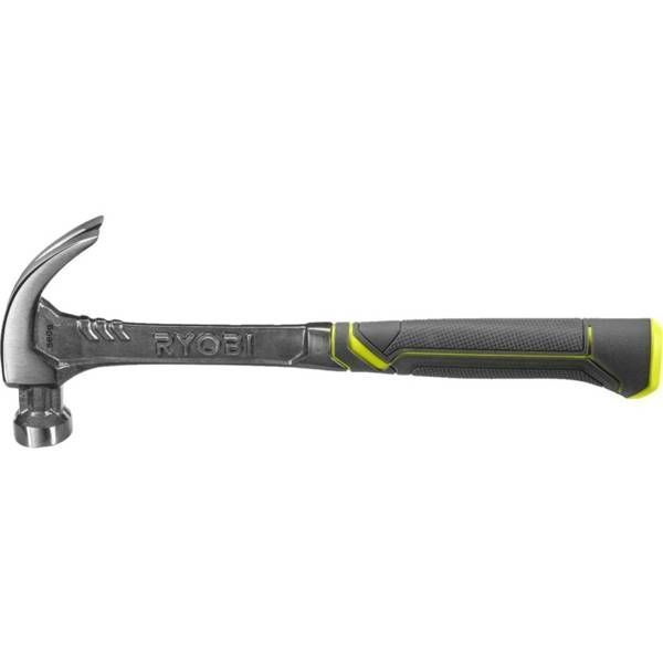 Молоток столярний Ryobi RHHSCC560, 560г, магнітний утримувач, цілісний корпус з кованої сталі, рукоятка скловолокно 5132006036 фото