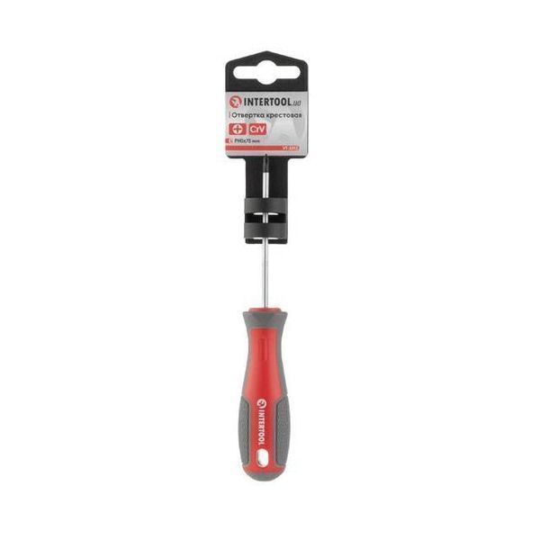 Викруткa PH0 * 75 мм, CR-V INTERTOOL VT-3313 VT-3313 фото