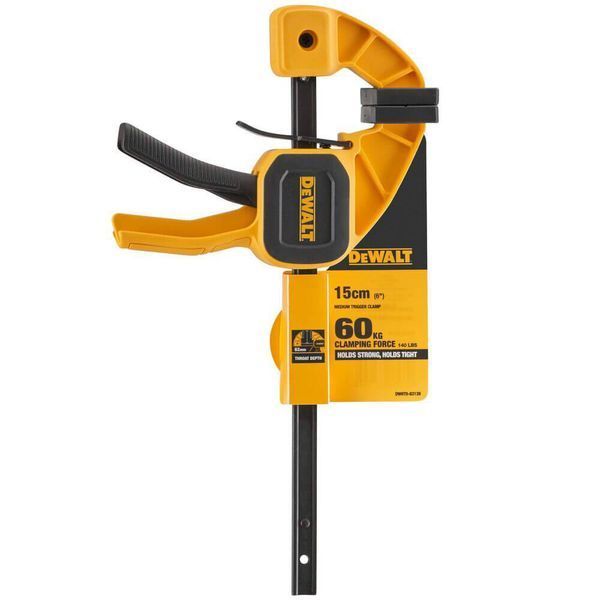 Струбцина М триггерная с максимальным усилием сжатия 63 кг. DeWALT DWHT0-83139 DWHT0-83139 фото