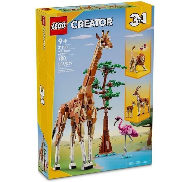 Конструктор LEGO Creator Дикі тварини сафарі 780 деталей (31150) 31150 фото
