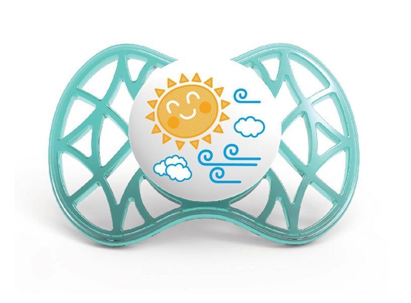 Пустышка симметричная Nuvita Air 6м+ 2шт. для мальчика (NV7081Blue) NV7081Blue фото