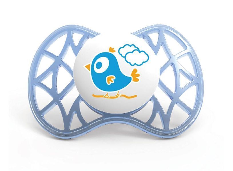 Пустышка симметричная Nuvita Air 6м+ 2шт. для мальчика (NV7081Blue) NV7081Blue фото