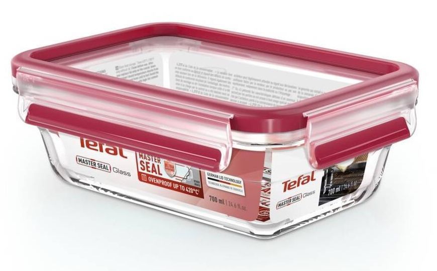 Пищевый контейнер Tefal MasterSeal Glass стекло 700 мл (N1040610) N1040610 фото