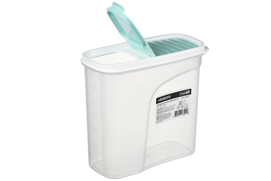 Контейнер для сипучих Ardesto Fresh блакитний 1,8 л (AR1218TP) AR1218TP фото