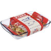 Форма с/у PYREX н-р форм 2пр (прямоуголь 40х27, овал 30х21см) (913S604/8044) 913S604/8044 фото