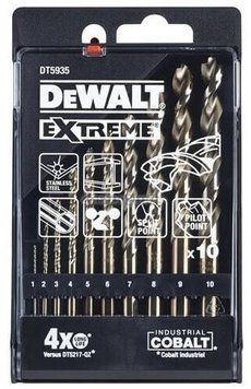 Набор сверл DeWalt DT5935 d=1-10 мм, 10 шт., кейс DT5935 фото
