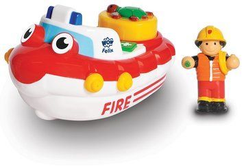 Игрушка WOW TOYS Fireboat Felix Пожарный катер Феликс (д/купание) 1017 фото