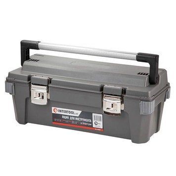 Ящик для інструментів з металевими замками 25.5" 650*275*265 мм INTERTOOL BX-6025 BX-6025 фото