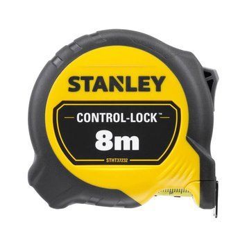 Рулетка измерительная CONTROL-LOCK длиной 8 м, шириной 25 мм, в обрезиненном корпусе, с двойной шкалой STANLEY STHT37232-0 STHT37232-0 фото
