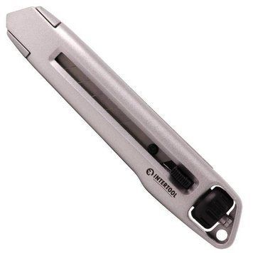 Нож металлический усиленное лезвие 18мм INTERTOOL HT-0512 HT-0512 фото