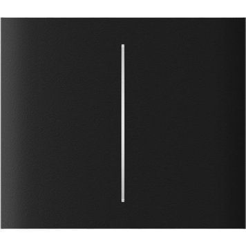 Кнопка центральна для вертикального двоклавішного вимикача Ajax CenterButton Vertical 2-gang for LightSwitch, Jeweler,бездротовий, чорний 000046473 фото