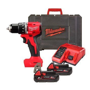 Шурупокрут-дриль акумуляторний Milwaukee BLPDRC-202C 18В 2х2А&middot;год 60.5Нм 0&middot;1700об/хв ЗП M12-18C кейс 1.5кг 4933492822 фото