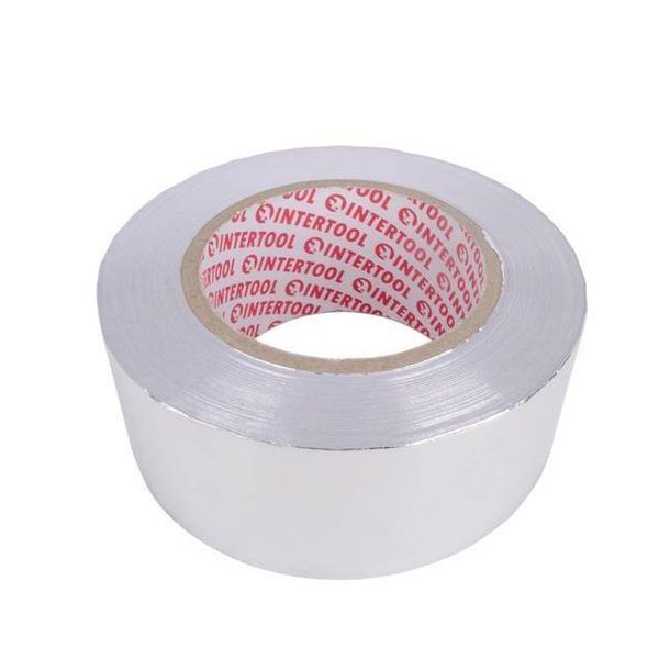 Скотч алюминиевый термостойкий 50 мм*50 м. INTERTOOL KT-0993 KT-0993 фото