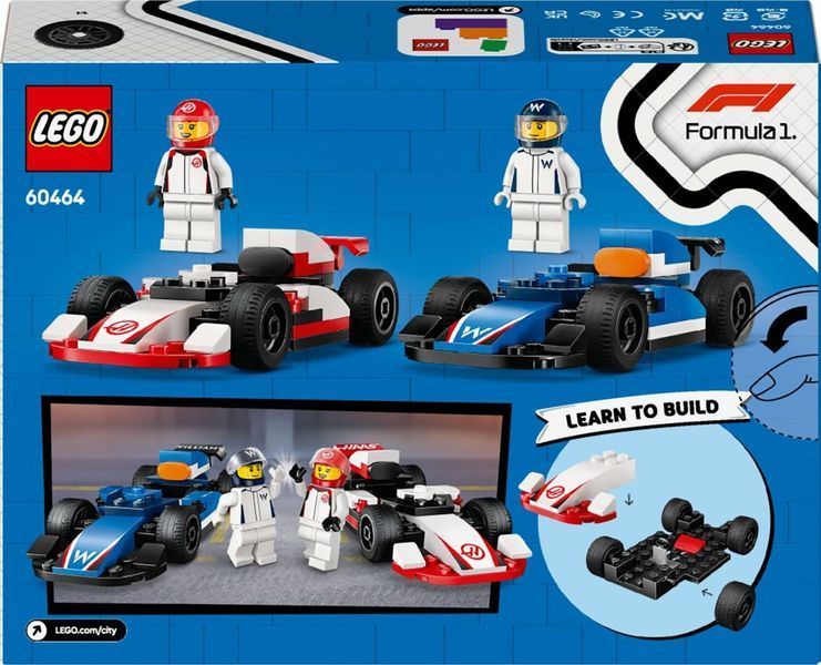 LEGO 60464 City Боліди F1 Williams Racing та Haas F1 60464 фото