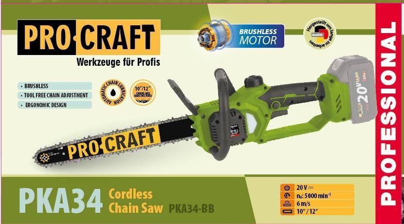 Акумуляторна пила Procraft PKA34 (без акб та зп) PC-030342 фото