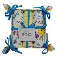 Кухонний текстиль SOHO Наб. руш. 40*60см бавовна 100% Summer 3 шт. BS 87407A фото