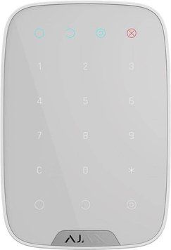Беспроводная сенсорная клавиатура Ajax KeyPad White (8706.12.WH1/38249.12.WH1) 8706.12.WH1 фото