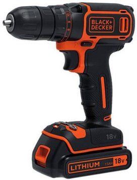 Дриль-шурупокрут Black&Decker BDCDC18B, 18В, Li-Ion, 650 об/хв. BDCDC18B фото