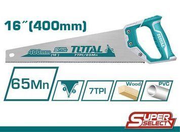 Ножівка TOTAL THT55400 7 зубів на дюйм, довжина 400 мм. THT55400 фото