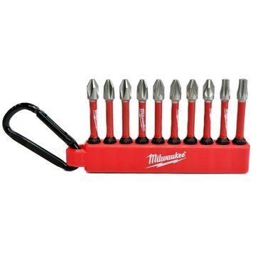 Біти Milwaukee Shockwave carabiner2, набір 10шт, сталь 4932492939 фото