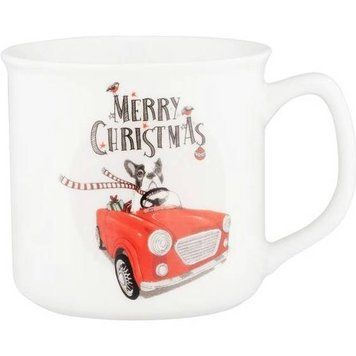 Чашка Ardesto Merry Christmas car, 360мл, порцеляна (AR3060ASC) AR3060AS фото