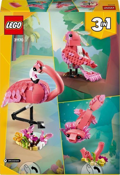 LEGO 31170 Creator Дикі тварини: рожевий фламінго 31170 фото