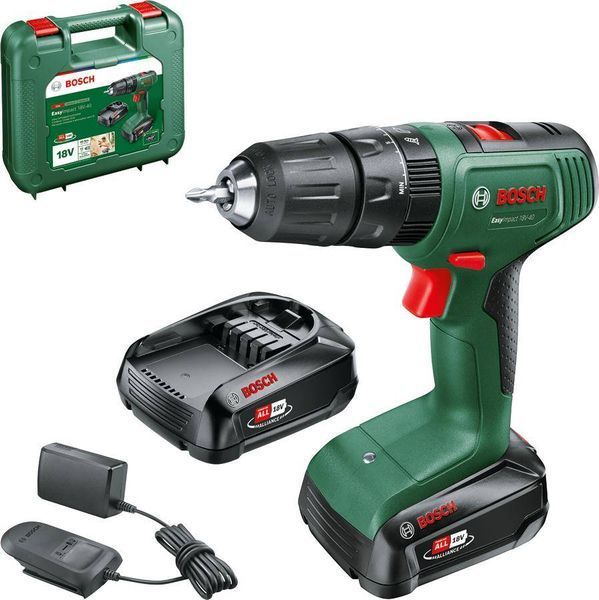 Шуруповерт-дриль ударний акумуляторний Bosch EasyImpact 18V-40 18В 2х1.5А год (0.603.9D8.102) 0.603.9D8.102 фото