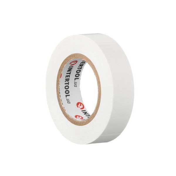 Лента изоляционная 0.15мм*17мм*15м белая INTERTOOL IT-0043 IT-0043 фото