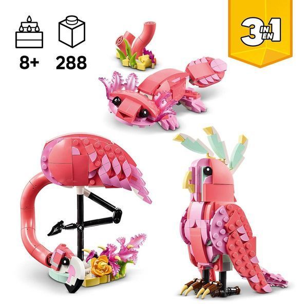 LEGO 31170 Creator Дикі тварини: рожевий фламінго 31170 фото