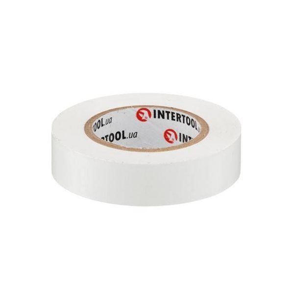 Лента изоляционная 0.15мм*17мм*15м белая INTERTOOL IT-0043 IT-0043 фото
