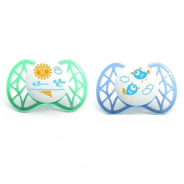 Пустушка симетрична Nuvita Air 0м+ 2шт. для хлопчика (NV7061Boy) NV7061Boy фото