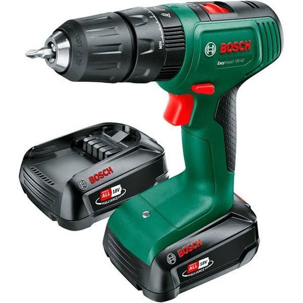 Шуруповерт-дриль ударний акумуляторний Bosch EasyImpact 18V-40 18В 2х1.5А год (0.603.9D8.102) 0.603.9D8.102 фото
